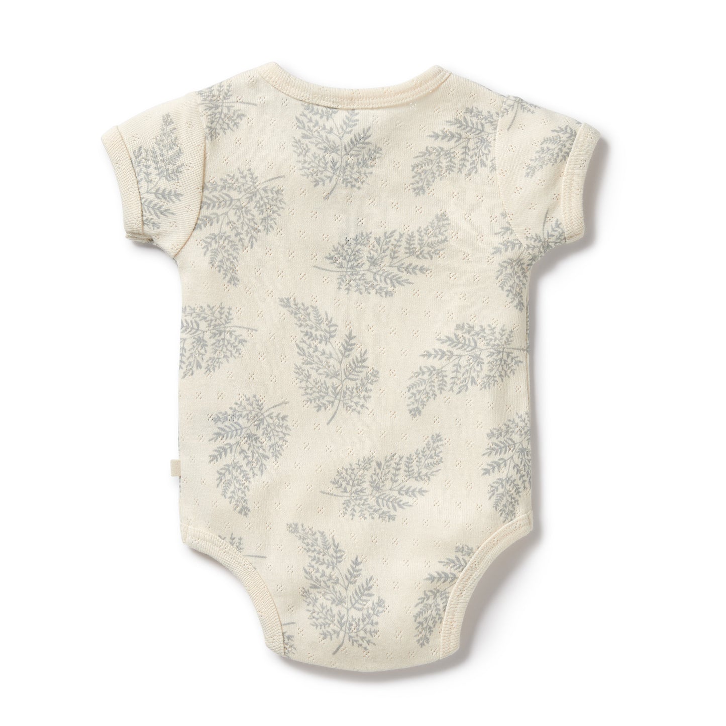 Wilson & Frenchy Organic Pointelle Bodysuit Forever Ferns