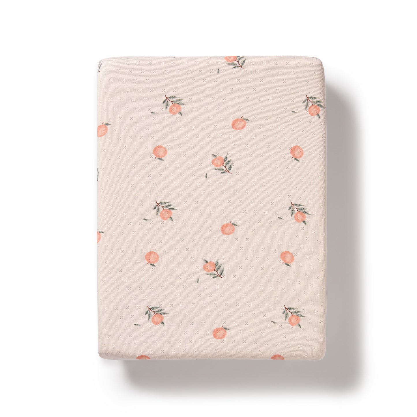 Wilson & Frenchy Organic Pointelle Bassinet Sheet Peaches