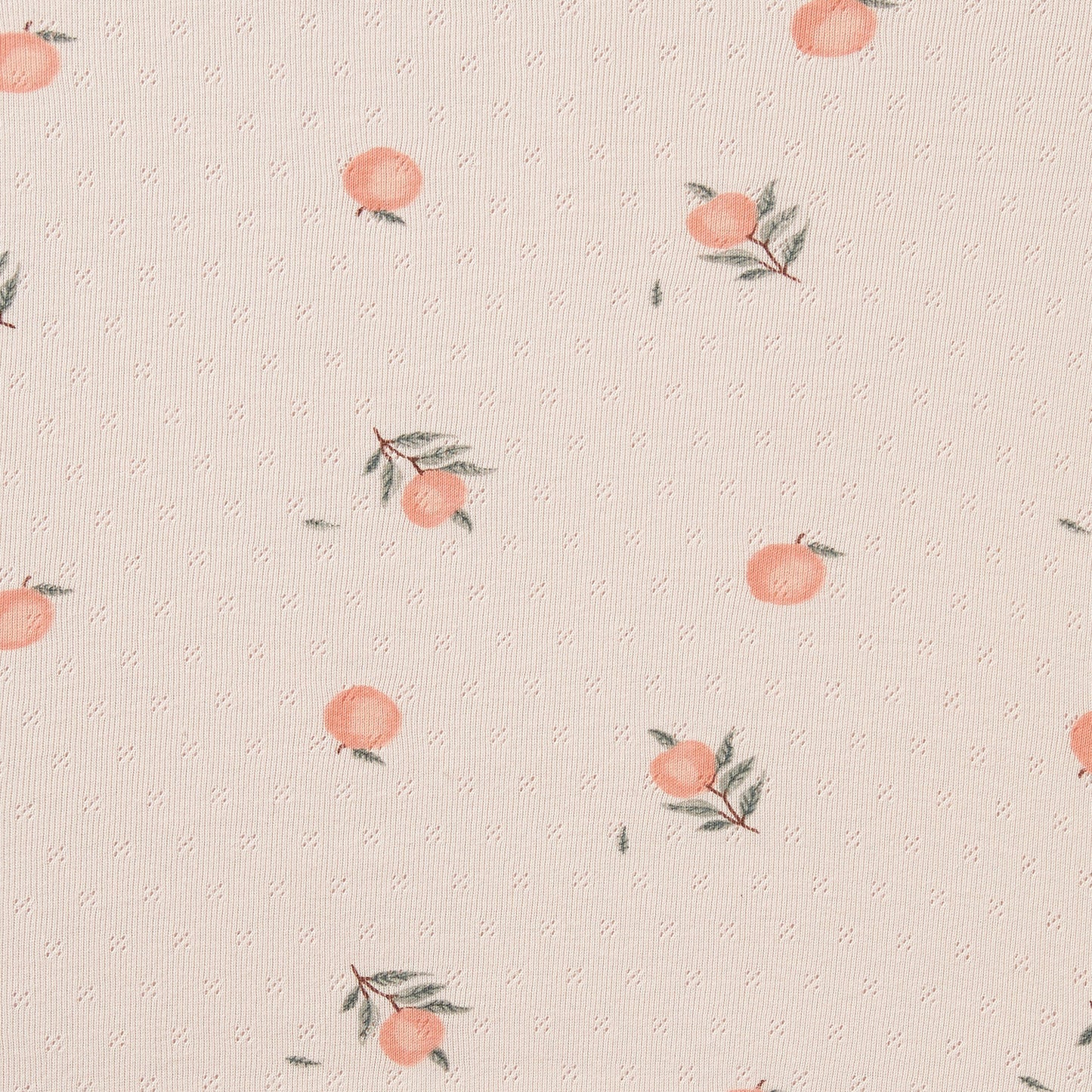 Wilson & Frenchy Organic Pointelle Cot Sheet Peaches