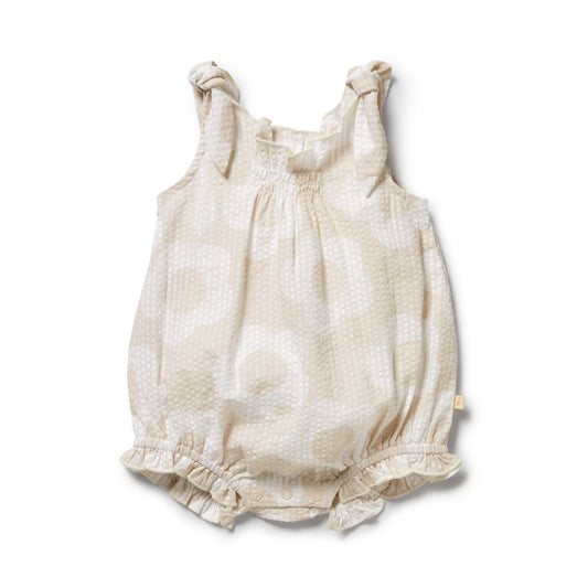 Wilson & Frenchy Organic Tie Playsuit Daisy Bloom