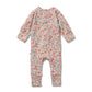 Wilson & Frenchy Organic Zipsuit with Feet Summer Bloom