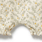 Wilson & Frenchy Organic Ruffle Zipsuit Lemon Leaf