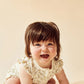 Wilson & Frenchy Organic Ruffle Zipsuit Lemon Leaf