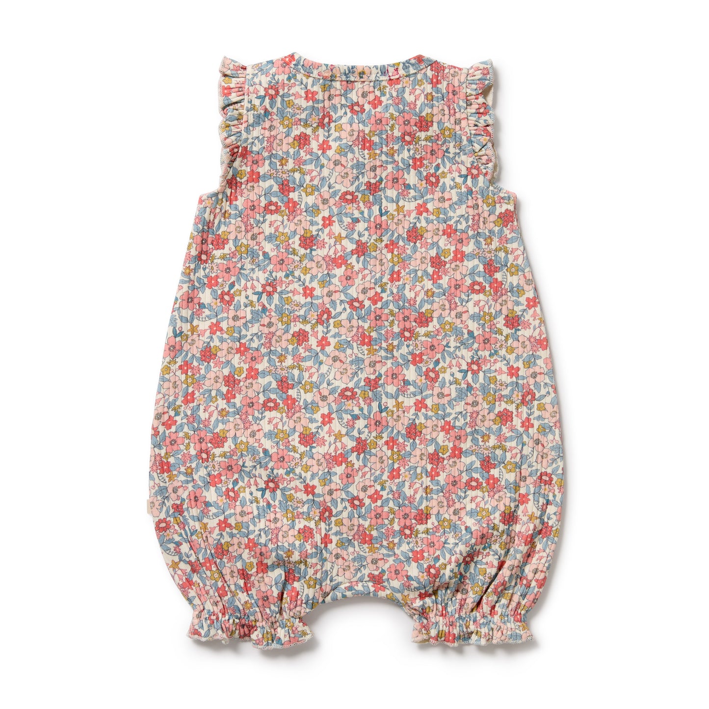 Wilson & Frenchy Organic Ruffle Zipsuit Summer Bloom
