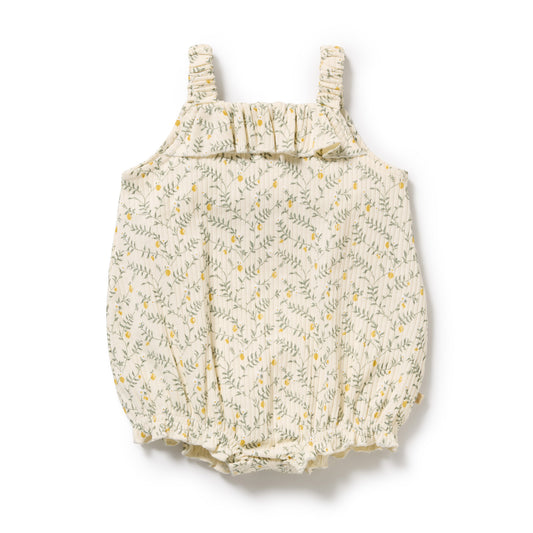 Wilson & Frenchy Organic Playsuit Lemon Leaf