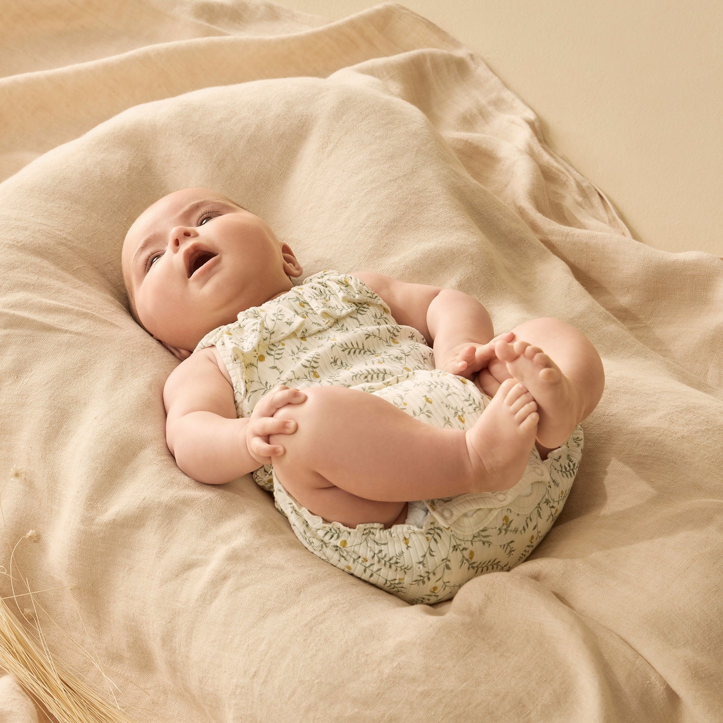 Wilson & Frenchy Organic Playsuit Lemon Leaf