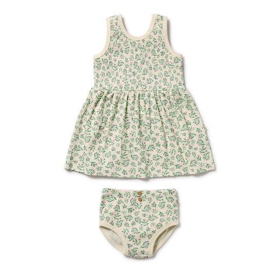 Wilson & Frenchy Organic Dress Set Periwinkle