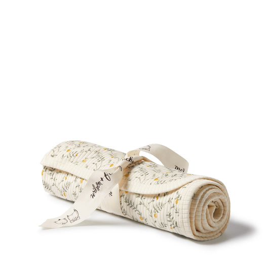 Wilson & Frenchy Organic Bunny Rug Lemon Leaf