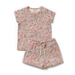 Wilson & Frenchy Organic Short Sleeved Pyjamas Summer Bloom
