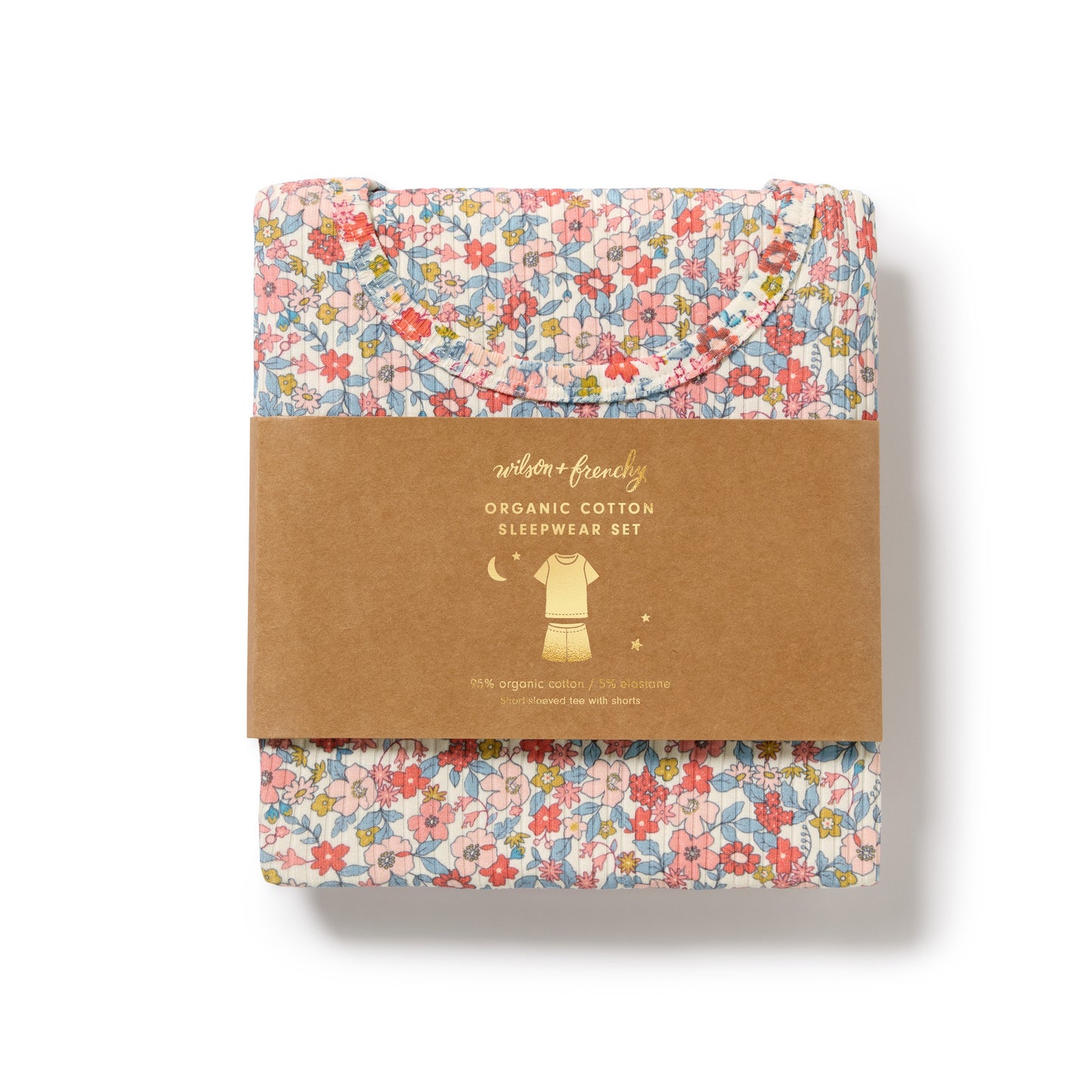 Wilson & Frenchy Organic Short Sleeved Pyjamas Summer Bloom