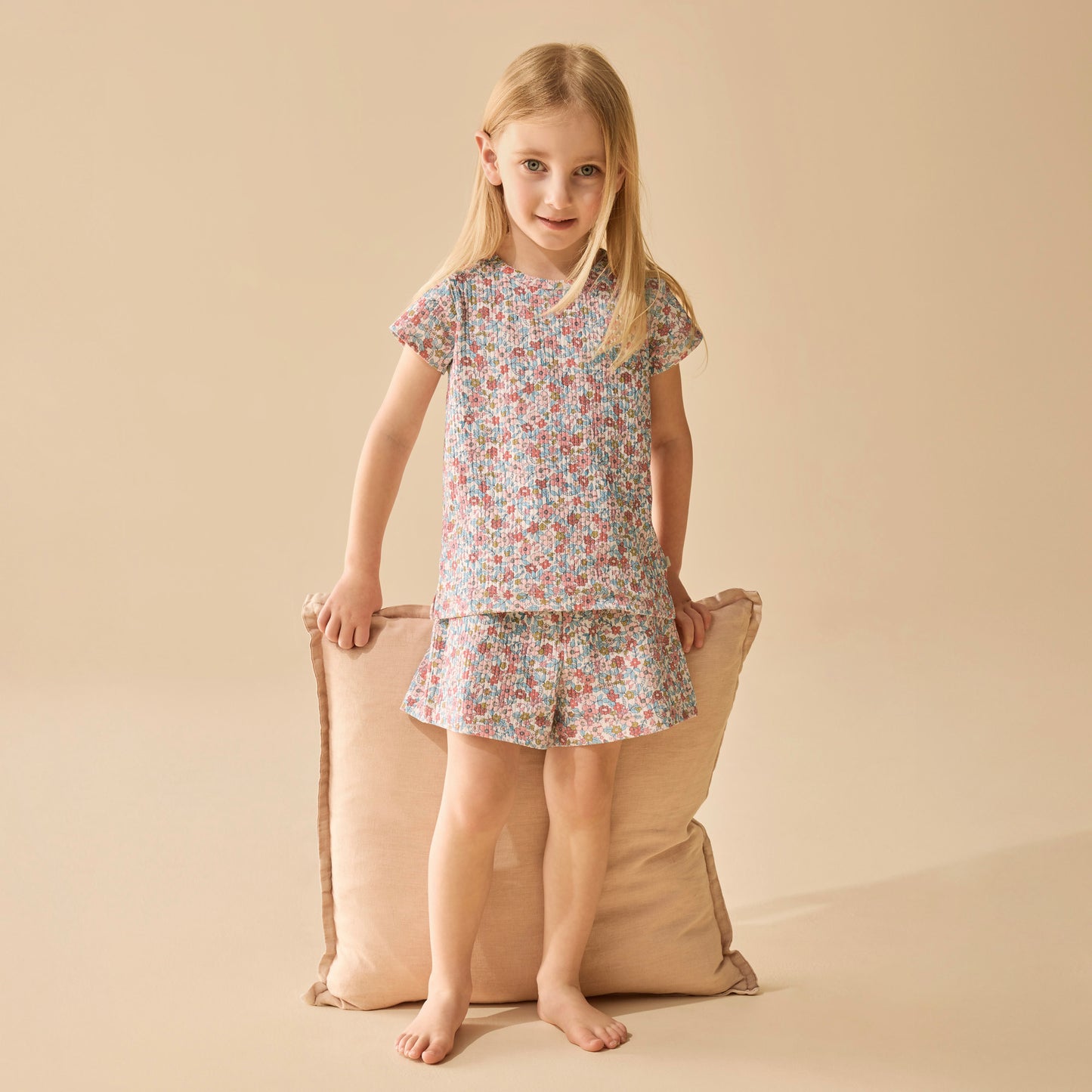 Wilson & Frenchy Organic Short Sleeved Pyjamas Summer Bloom