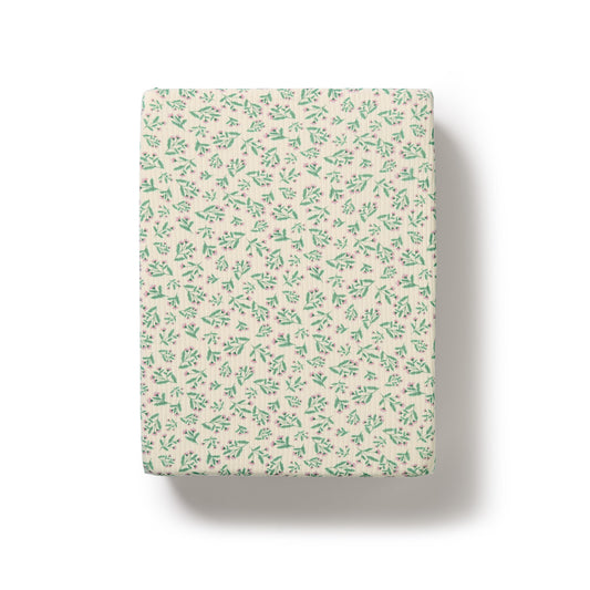 Wilson & Frenchy Organic Bassinet Sheet Periwinkle