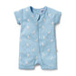 Wilson & Frenchy Organic Pointelle Boyleg Zipsuit Sunny Seagulls