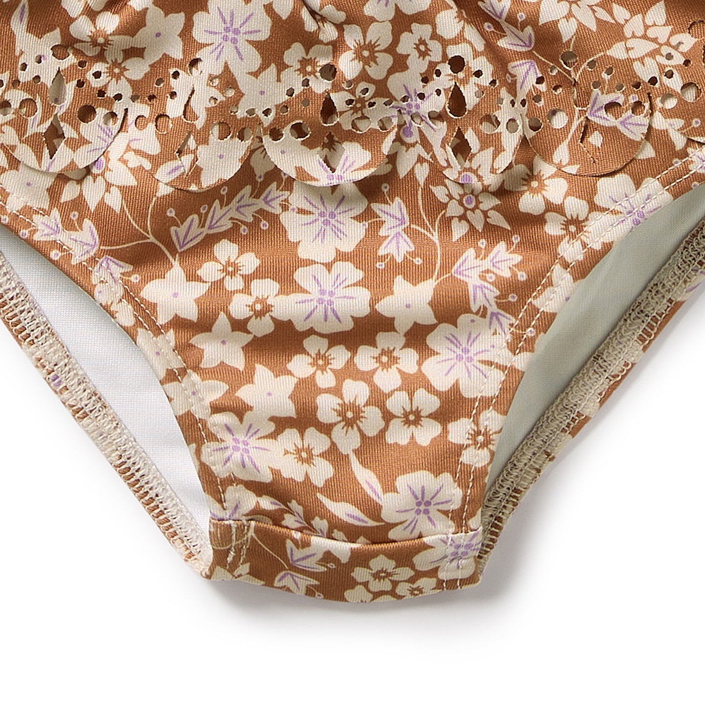 Wilson & Frenchy Girls Cutwork Rashie Swimset Hazel Floral
