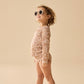 Wilson & Frenchy Girls Cutwork Rashie Swimset Hazel Floral
