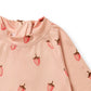 Wilson & Frenchy Girls Cutwork Rashie Swimset Strawberry Kisses