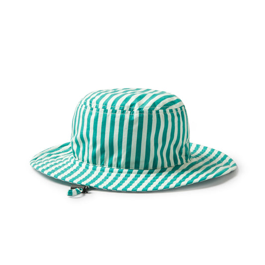 Wilson & Frenchy Sunhat Green Bean Stripe