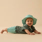 Wilson & Frenchy Sunhat Green Bean Stripe
