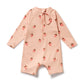 Wilson & Frenchy Baby One Piece Boyleg Swimsuit Strawberry Kisses