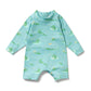 Wilson & Frenchy Baby One Piece Boyleg Swimsuit Sunny Scales