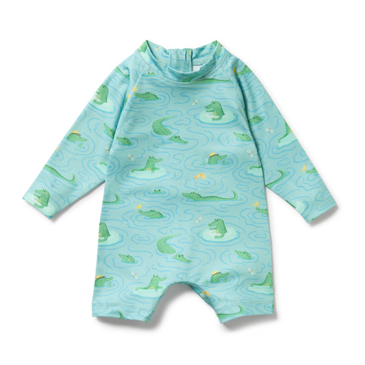 Wilson & Frenchy Baby One Piece Boyleg Swimsuit Sunny Scales