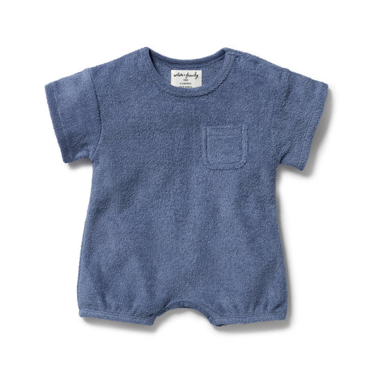 Wilson & Frenchy Organic Terry Growsuit Deep Blue
