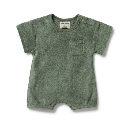 Wilson & Frenchy Organic Terry Growsuit Moss