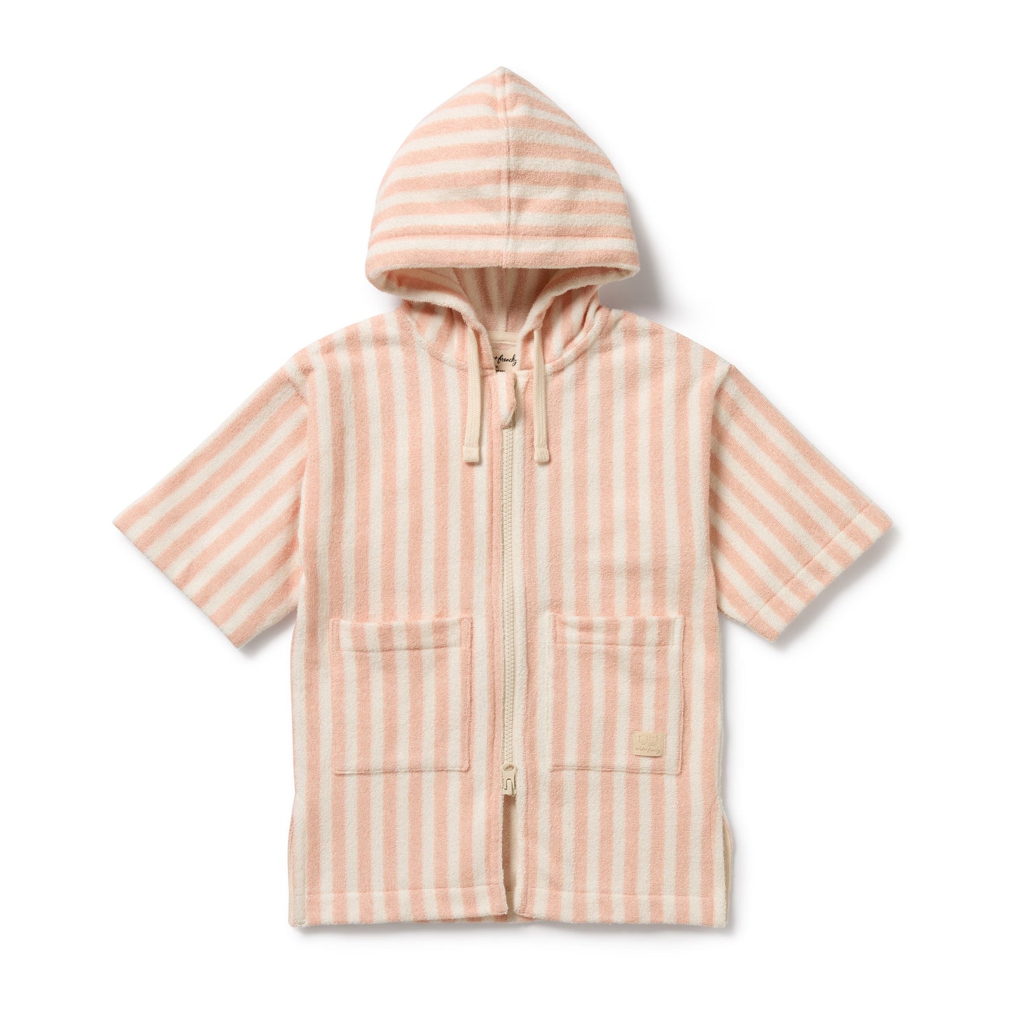 Wilson & Frenchy Organic Terry Hooded Towel Strawberry Wave