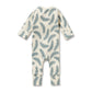 Wilson & Frenchy Organic Zipsuit with Feet Little Fronds