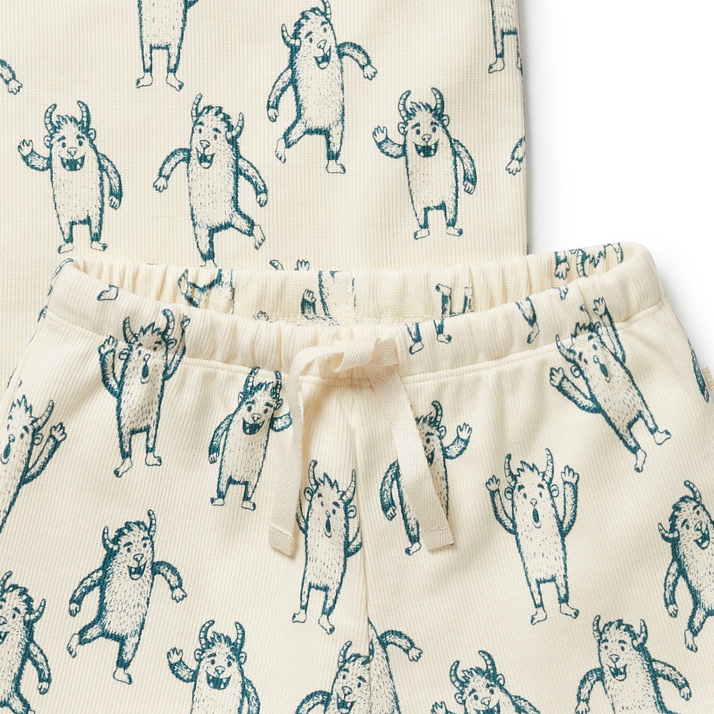 Wilson & Frenchy Organic Short Sleeved Pyjamas Yeti