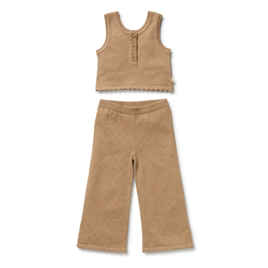 Wilson & Frenchy Organic Knitted Set Oat