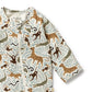 Wilson & Frenchy Organic Zipsuit with Feet Mini Jungle
