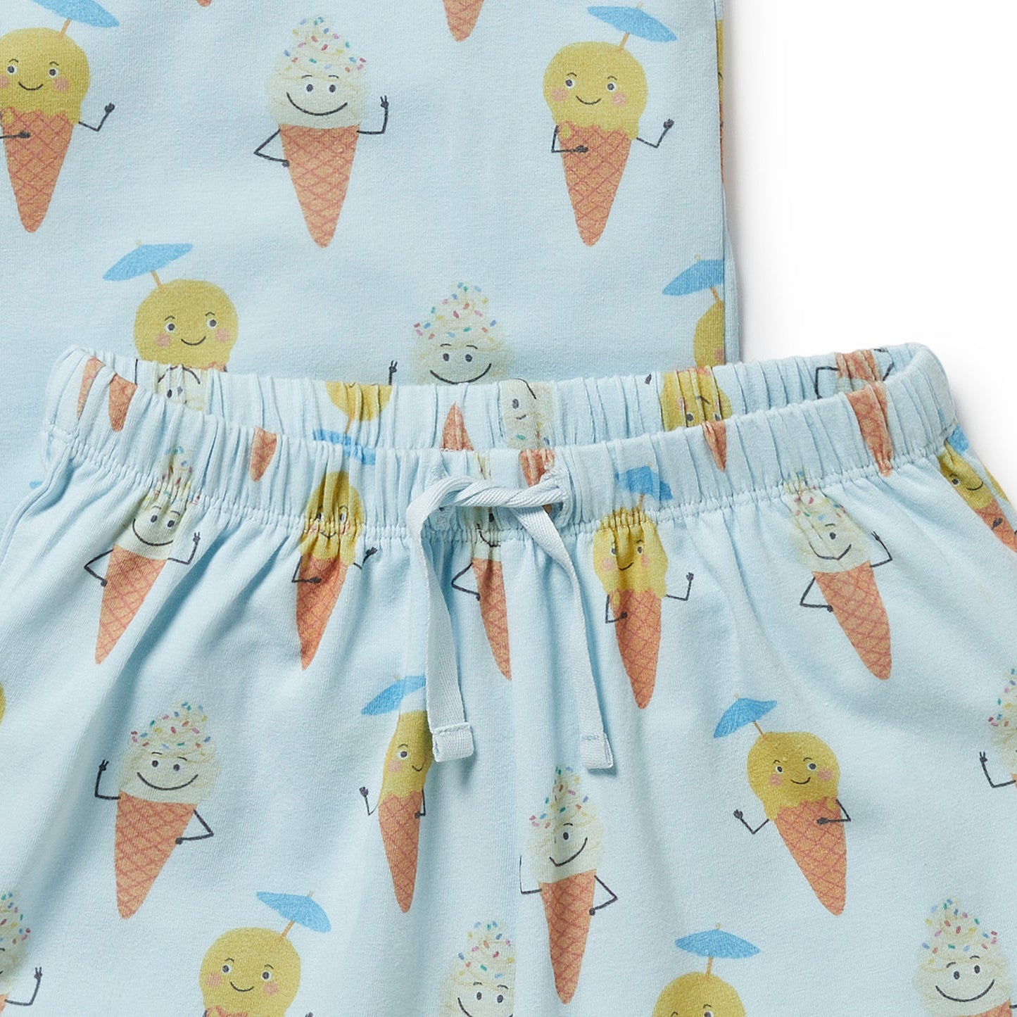 Wilson & Frenchy Organic Short Sleeved Pyjamas Frosty Friends