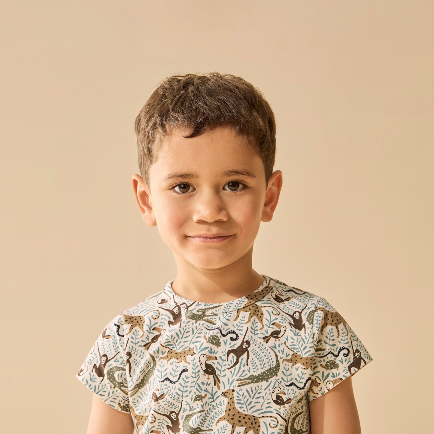 Wilson & Frenchy Organic Short Sleeved Pyjamas Mini Jungle