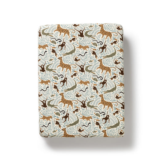 Wilson & Frenchy Organic Bassinet Sheet Mini Jungle
