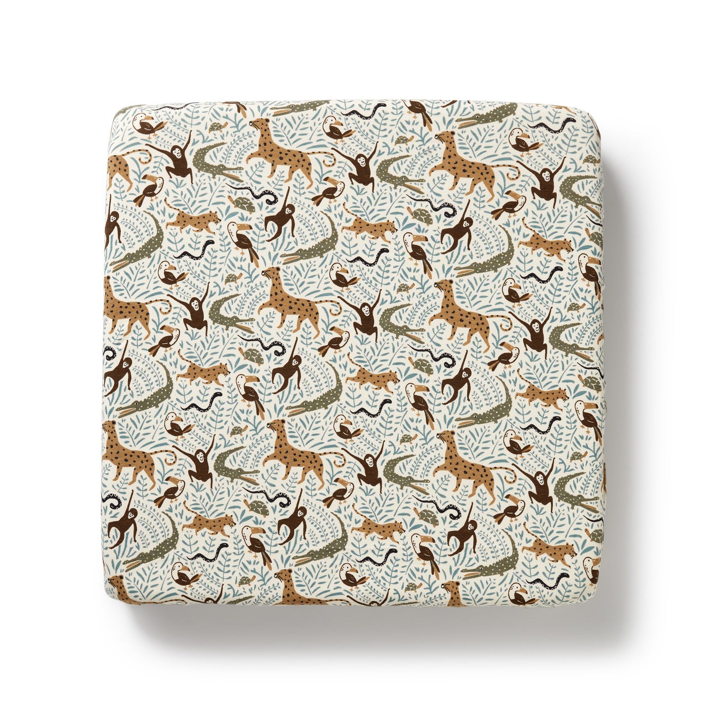 Wilson & Frenchy Organic Cot Sheet Mini Jungle