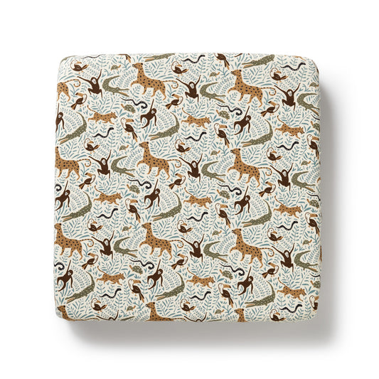 Wilson & Frenchy Organic Cot Sheet Mini Jungle