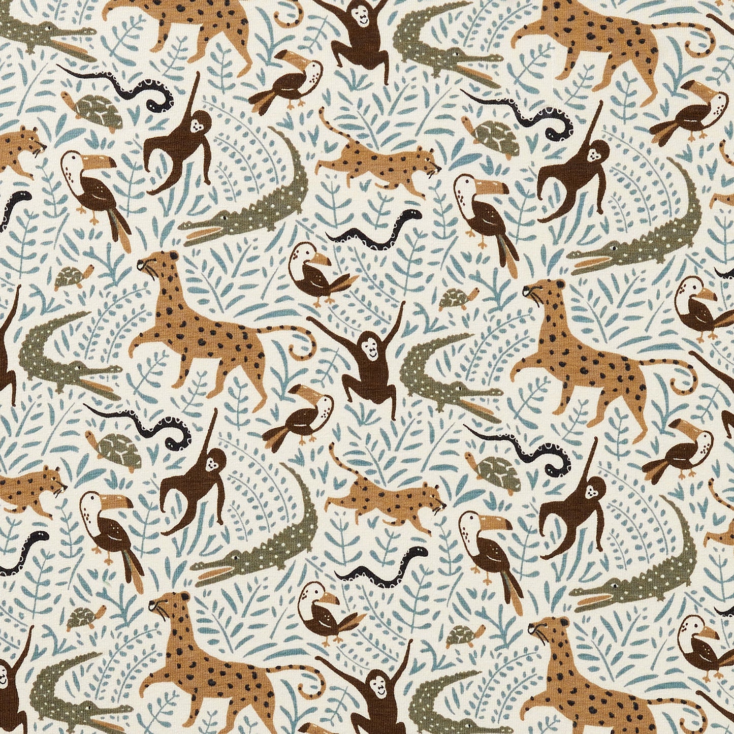 Wilson & Frenchy Organic Cot Sheet Mini Jungle
