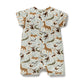 Wilson & Frenchy Organic Boyleg Zipsuit Mini Jungle