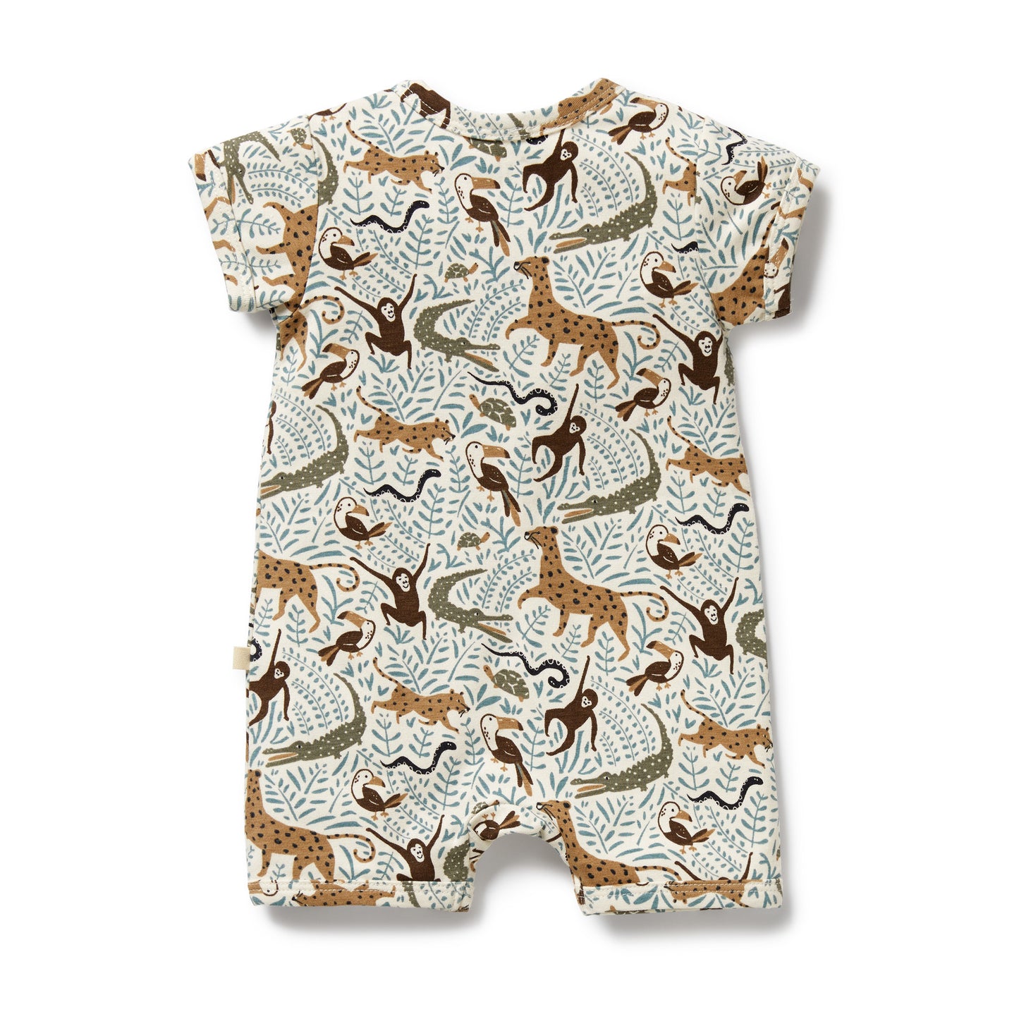 Wilson & Frenchy Organic Boyleg Zipsuit Mini Jungle