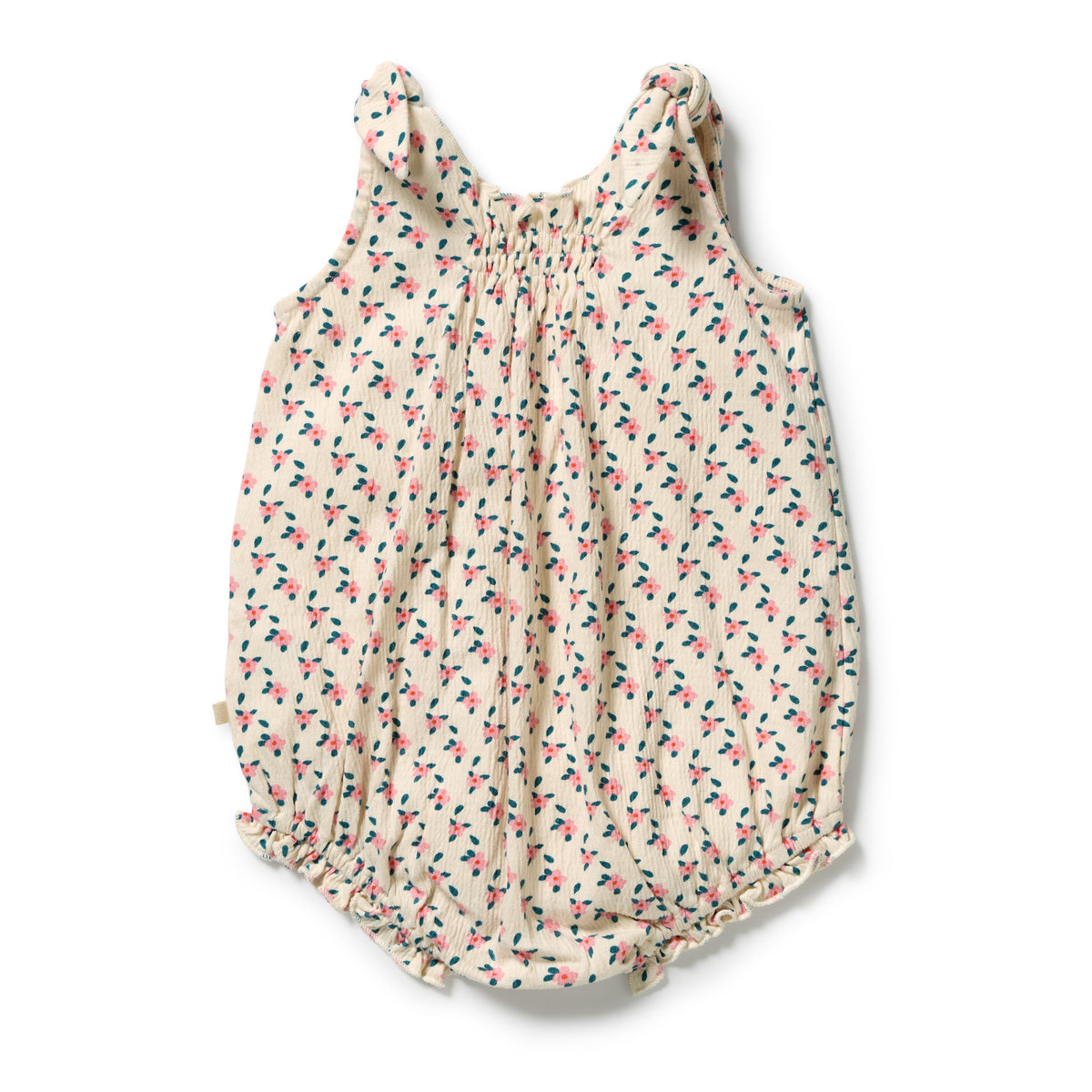 Wilson & Frenchy Organic Crinkle Tie Playsuit Little Blossom
