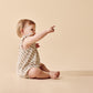 Wilson & Frenchy Organic Crinkle Tie Playsuit Little Blossom