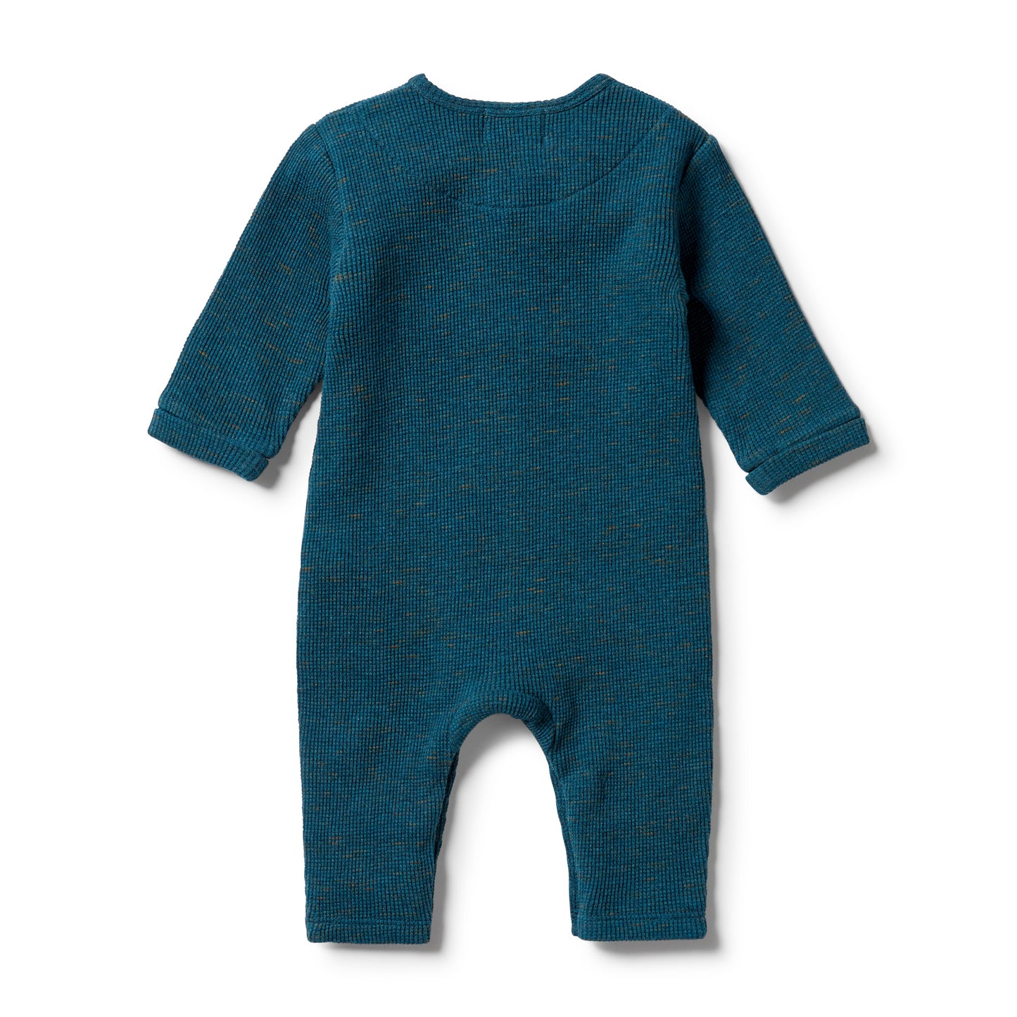 Wilson & Frenchy Organic Waffle Slouch Growsuit Legion Blue Fleck