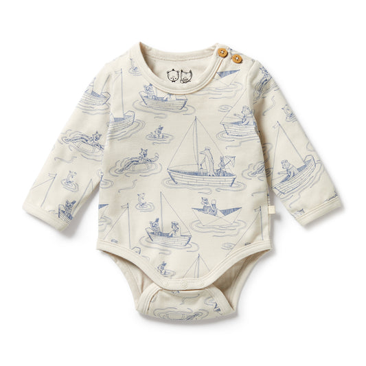 Wilson & Frenchy Organic Bodysuit Sail Away