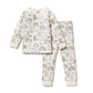 Wilson & Frenchy Organic Long Sleeved Pyjamas Woodland