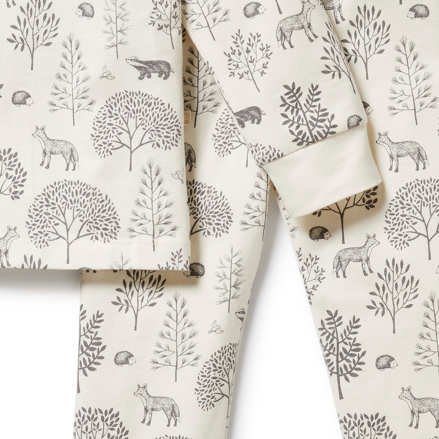 Wilson & Frenchy Organic Long Sleeved Pyjamas Woodland