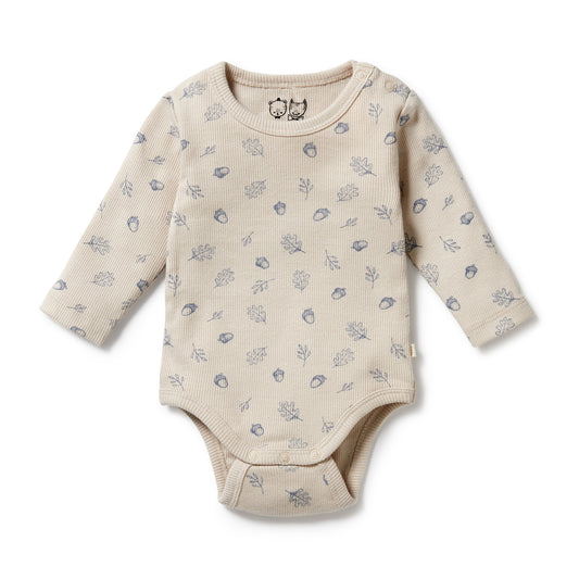 Wilson & Frenchy Organic Bodysuit Falling Oak