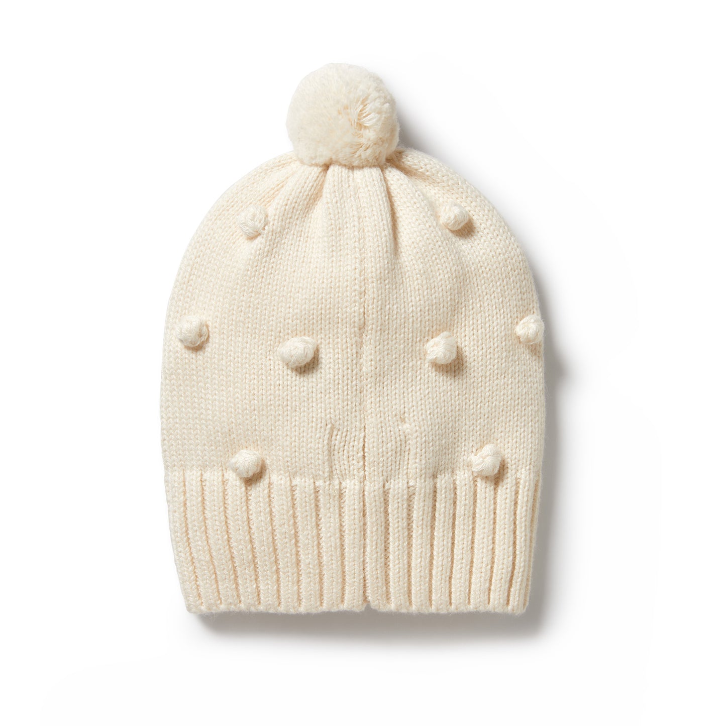 Wilson & Frenchy Knitted Bauble Hat Ecru