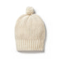 Wilson & Frenchy Knitted Ribbed Hat Ecru