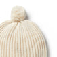 Wilson & Frenchy Knitted Ribbed Hat Ecru